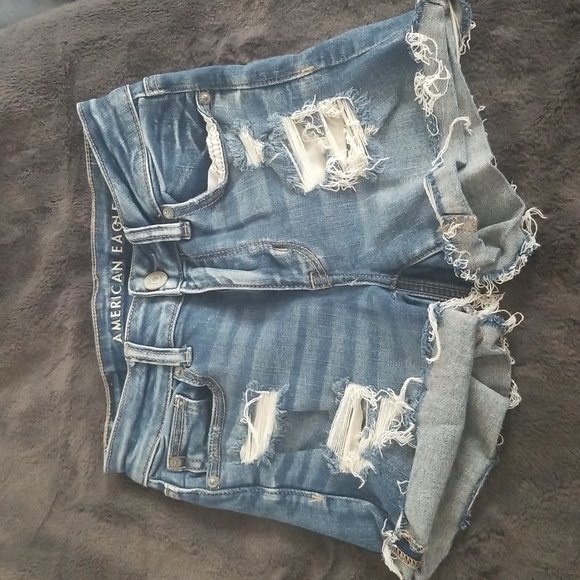 American eagle high rise shorties size 0 - Picture 3 of 4